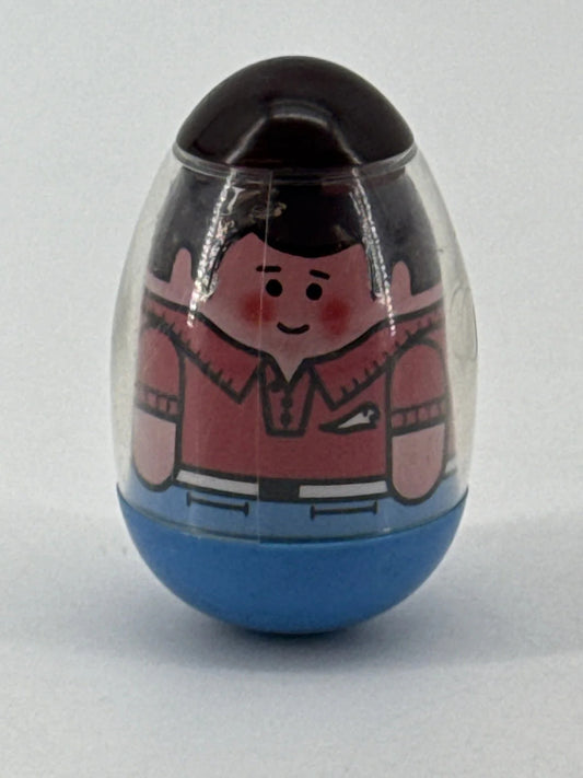 1974 Hasbro Weebles Western Cowboy Dad Figure Brunette Boy Apparel Clothing New