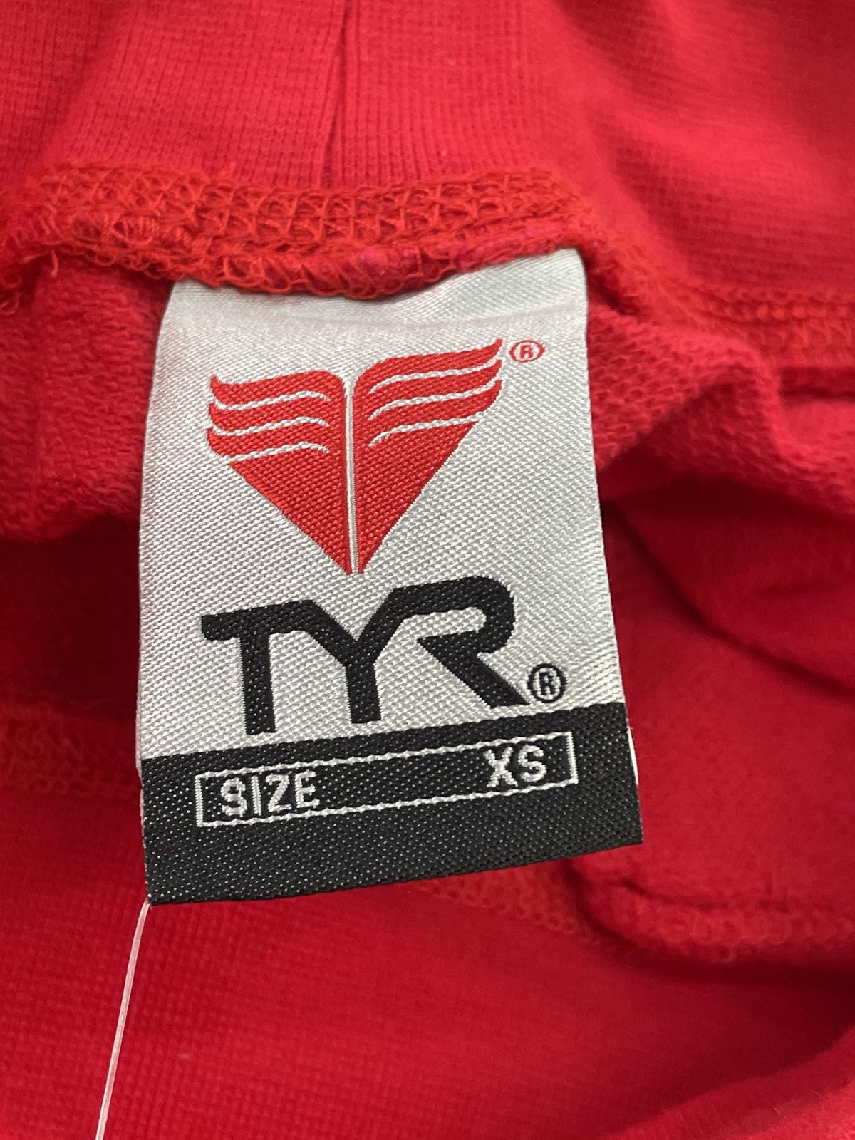 TYR Sweatpants Womens XS Red FFSP2A Red Line Drawstring Lounge Pockets Logo