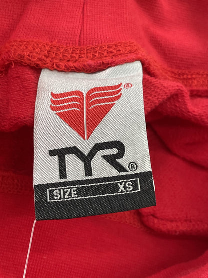 TYR Sweatpants Womens XS Red FFSP2A Red Line Drawstring Lounge Pockets Logo