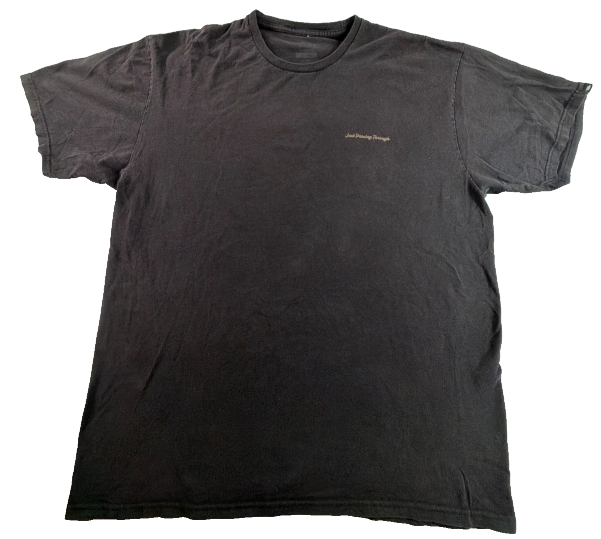 Vans Mens L Black Greetings From Nowhere Just Passing Through 1966 Graphic Tee