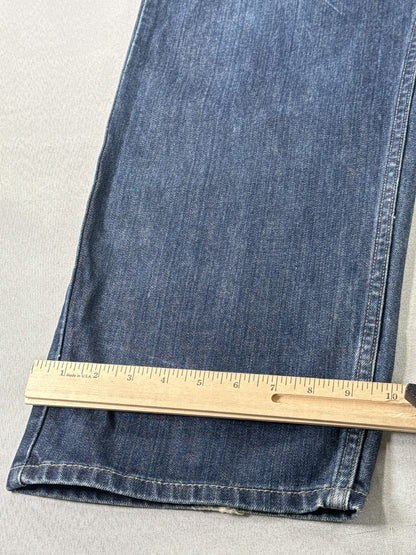 Levi's Classic Straight Fit Jeans W34 L30 Blue 100% Cotton Pocket Vintage
