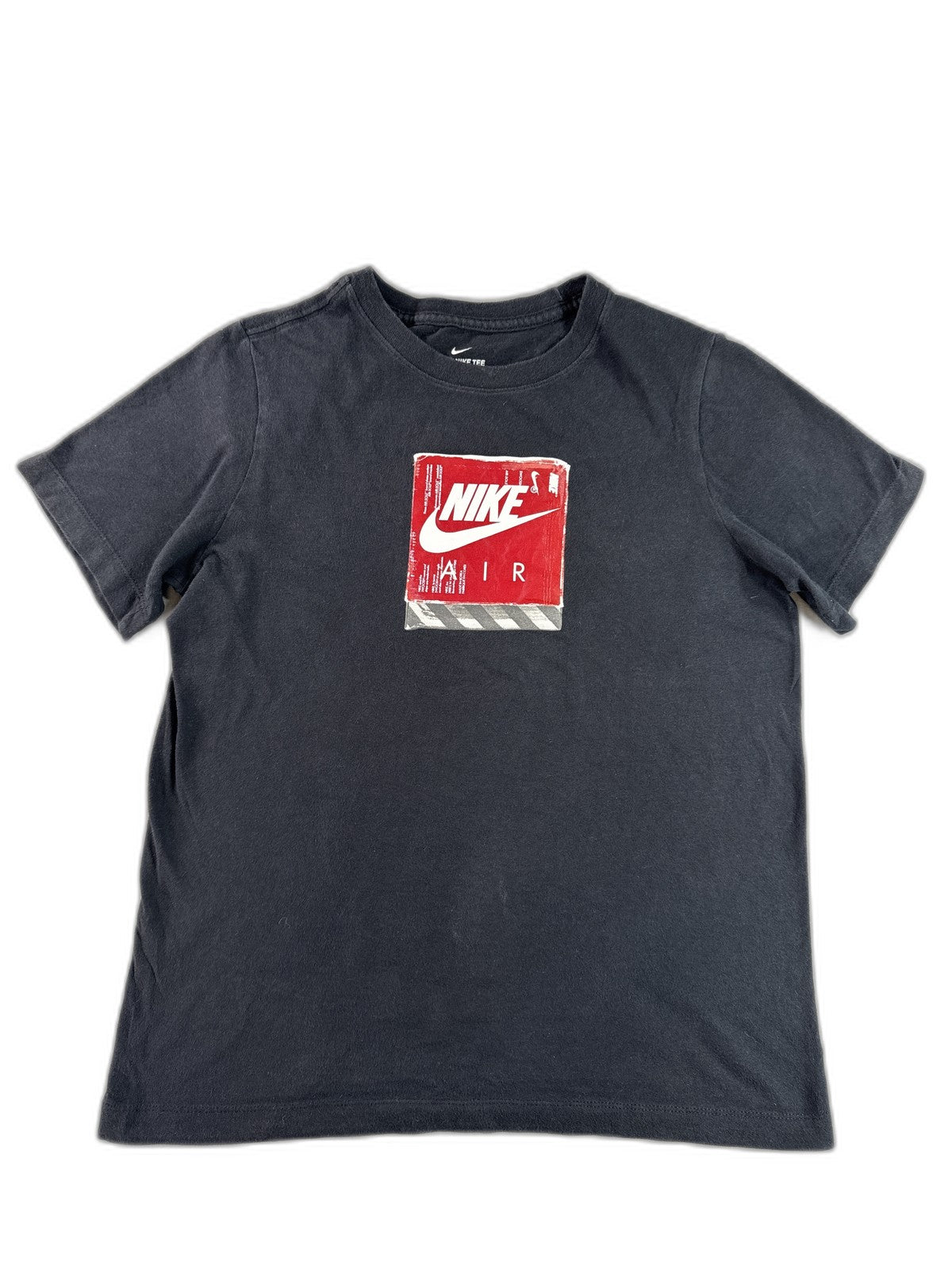 Nike Air Graphic Tee Mens L Black Cotton Crewneck Short Sleeve Breathable