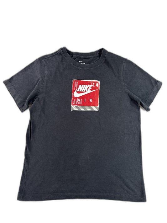 Nike Air Graphic Tee Mens L Black Cotton Crewneck Short Sleeve Breathable