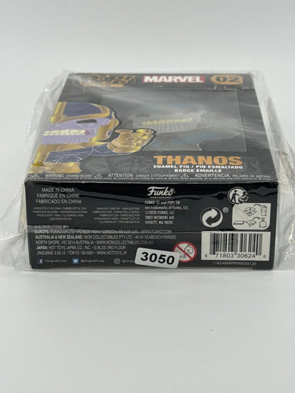 Funko Pop! Pin Marvel Thanos #02 Enamel Pin w/ Stand Collector Box New Sealed