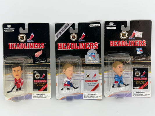 1997/98 NHL Corinthian Headliners Figures Lot Of 2 Richter, Gretzky NY Rangers