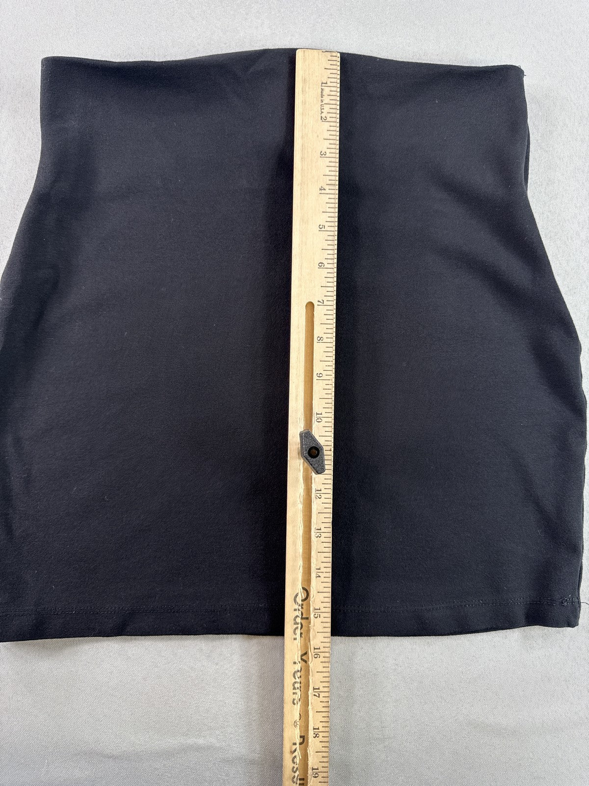 Windsor Mini Skirt W26 Womens Black Cotton Blend Stretch Bodycon Y2K Skater
