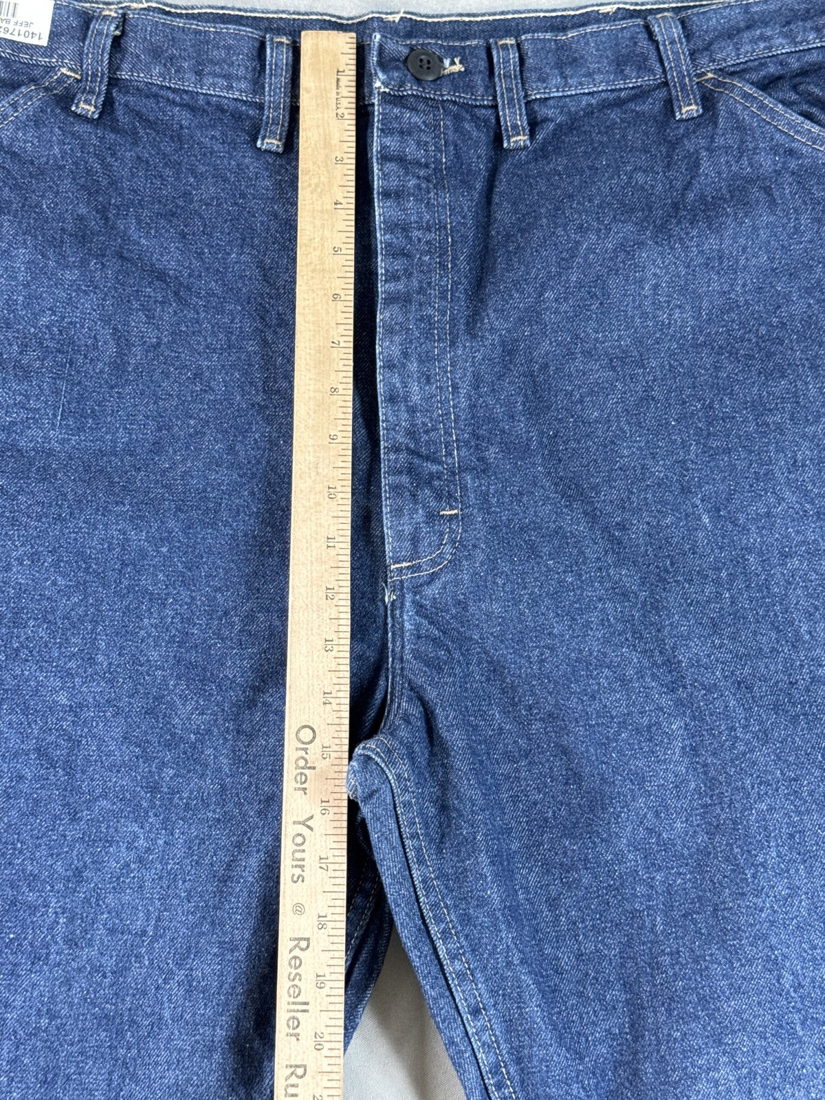 Bulwark FR Jeans Mens 46x32 Blue Denim Straight Leg Flame Resistant Made in USA