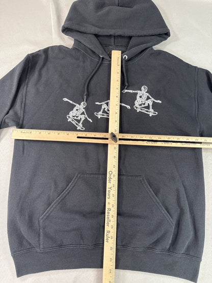 Artist Union Skeleton Urban Hoodie M Black Long Sleeve Graphic Regular Fit