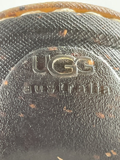 UGG Australia Shoes Womens Size 6 Shearling Slide Sandals Leather Clogs 1793