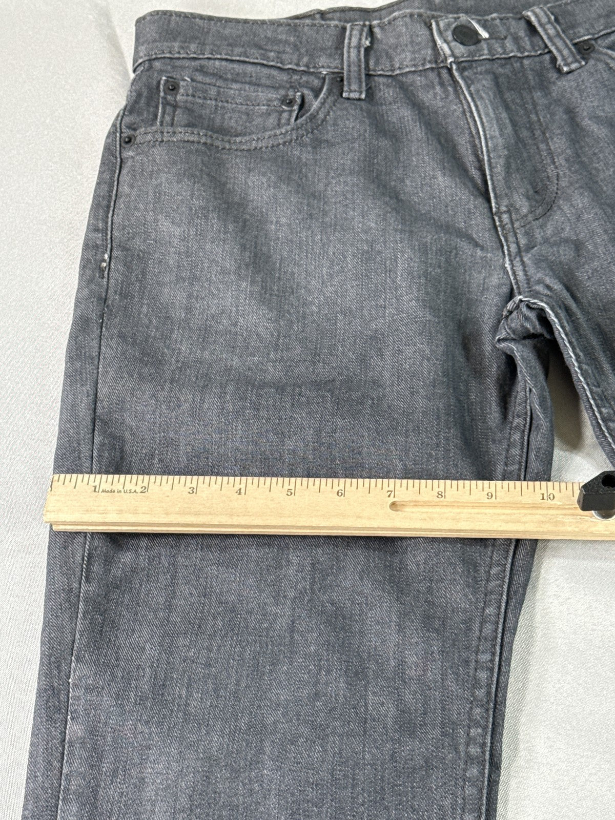 Levi's 511 Straight Leg Jeans 33 x 30 33x30 Gray Cotton Fit Denim Pants Made in