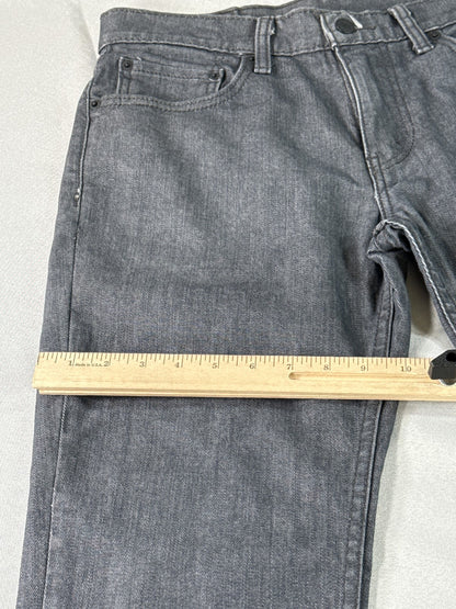 Levi's 511 Straight Leg Jeans 33 x 30 33x30 Gray Cotton Fit Denim Pants Made in