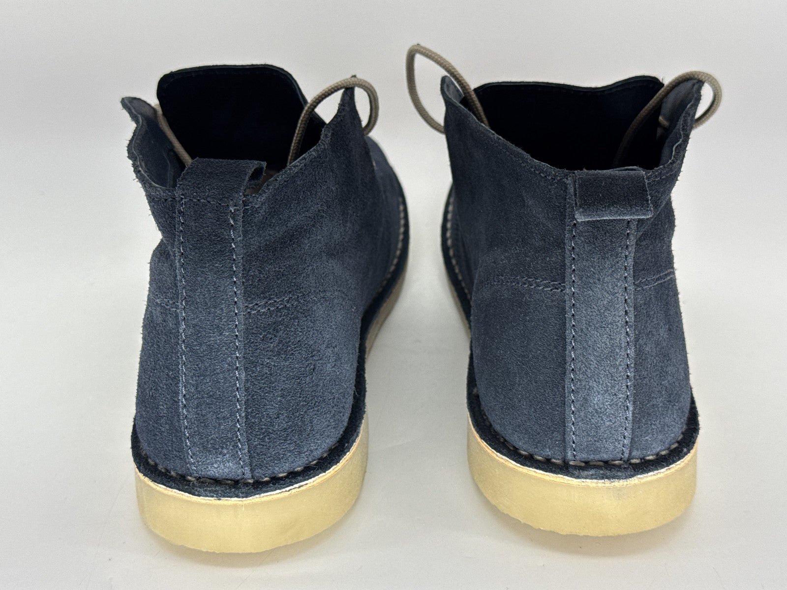 Kurt Geiger Chukka Boots Mens 45 Navy Suede Lace Up Ankle Dress Stylish Genuine