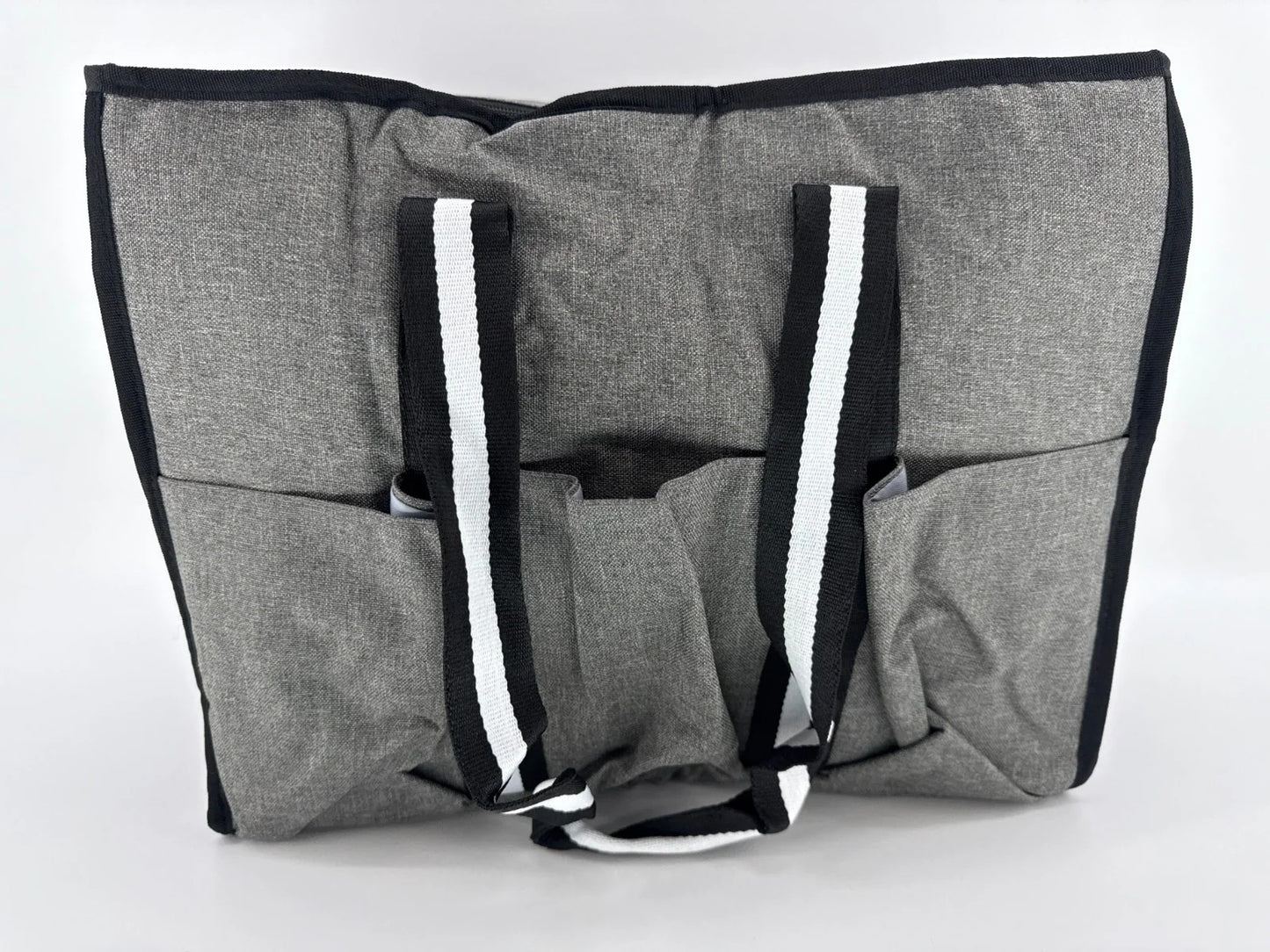 Trunab Gray Teacher Tote Bag Large Utility Work Organizer Pockets Shoulder Strap