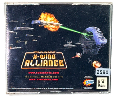 Star Wars X-Wing Alliance PC CD-ROM 2000 LucasArts 2-Disc Game Untested Hasbro