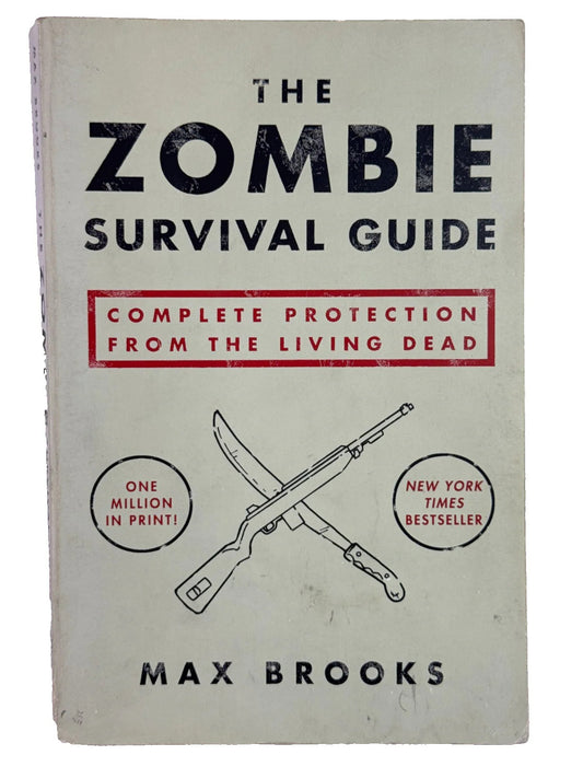 Zombie Survival Guide 1st Ed Max Brooks Paperback Book Complete Protection Tips