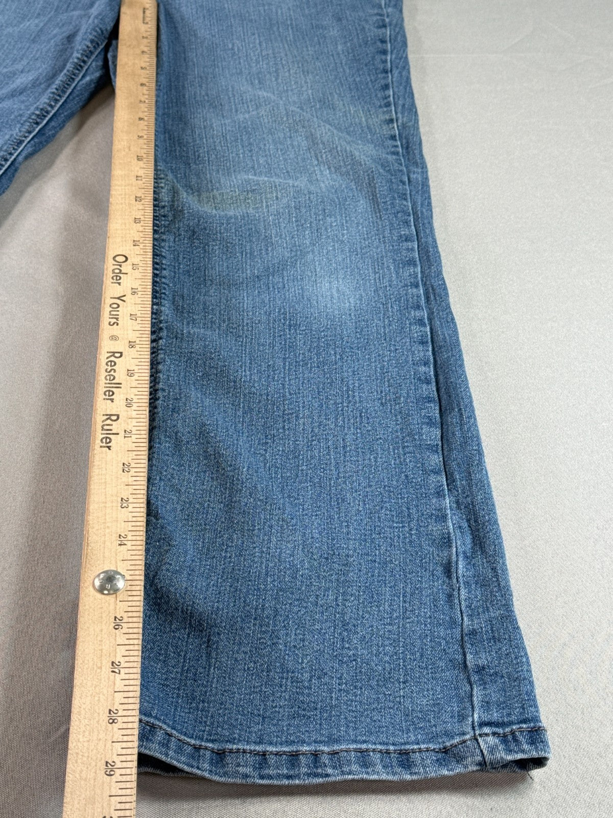 Mudd Bootcut Jeans Womens 12 Short Blue Stretch Denim Mid Rise Flap Pocket