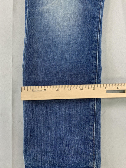 J Brand Cropped Ellis Jeans Womens 27 Blue Slim Ankle Denim Rival Medium Wash on