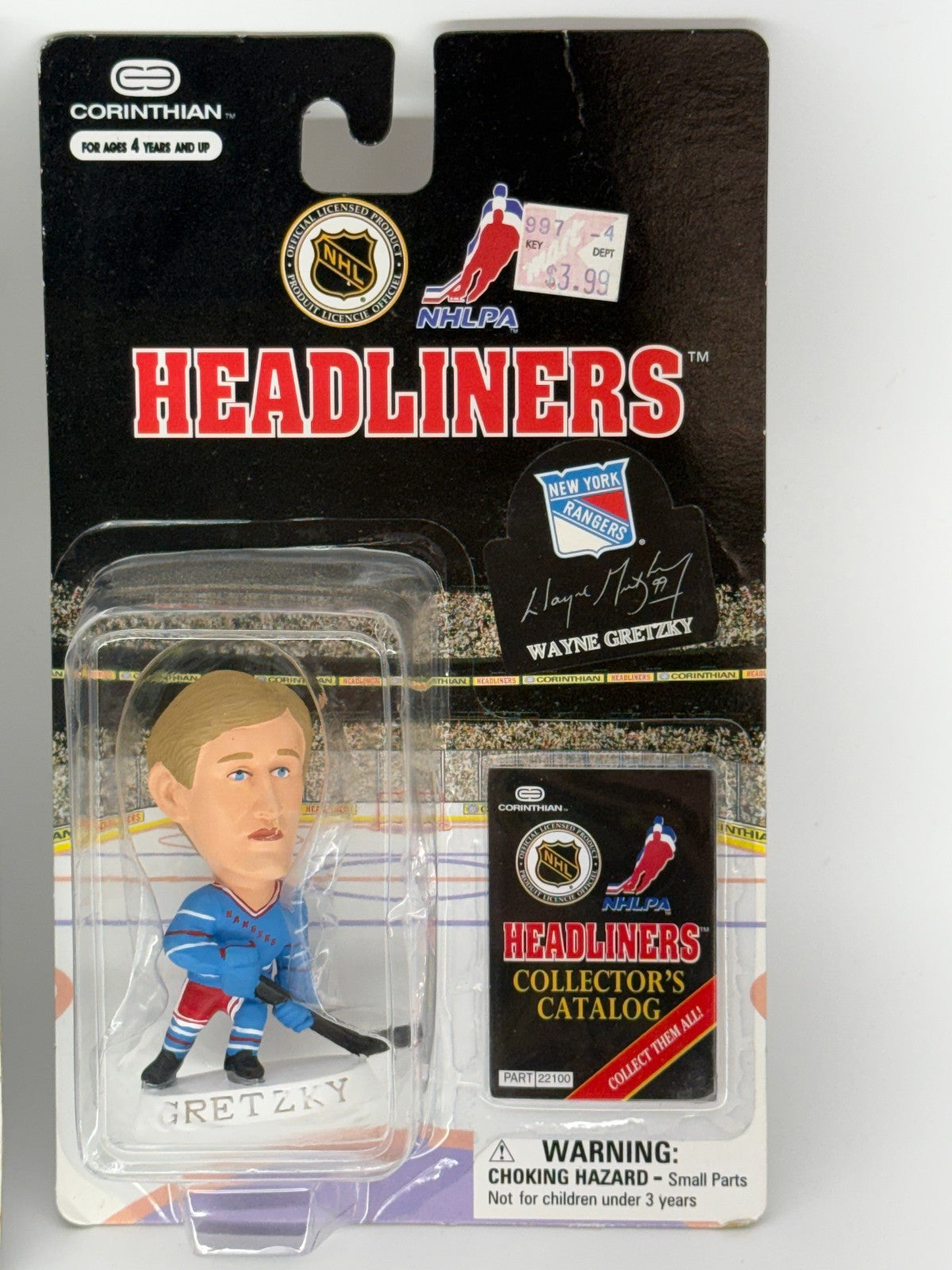 1997/98 NHL Corinthian Headliners Figures Lot Of 2 Richter, Gretzky NY Rangers