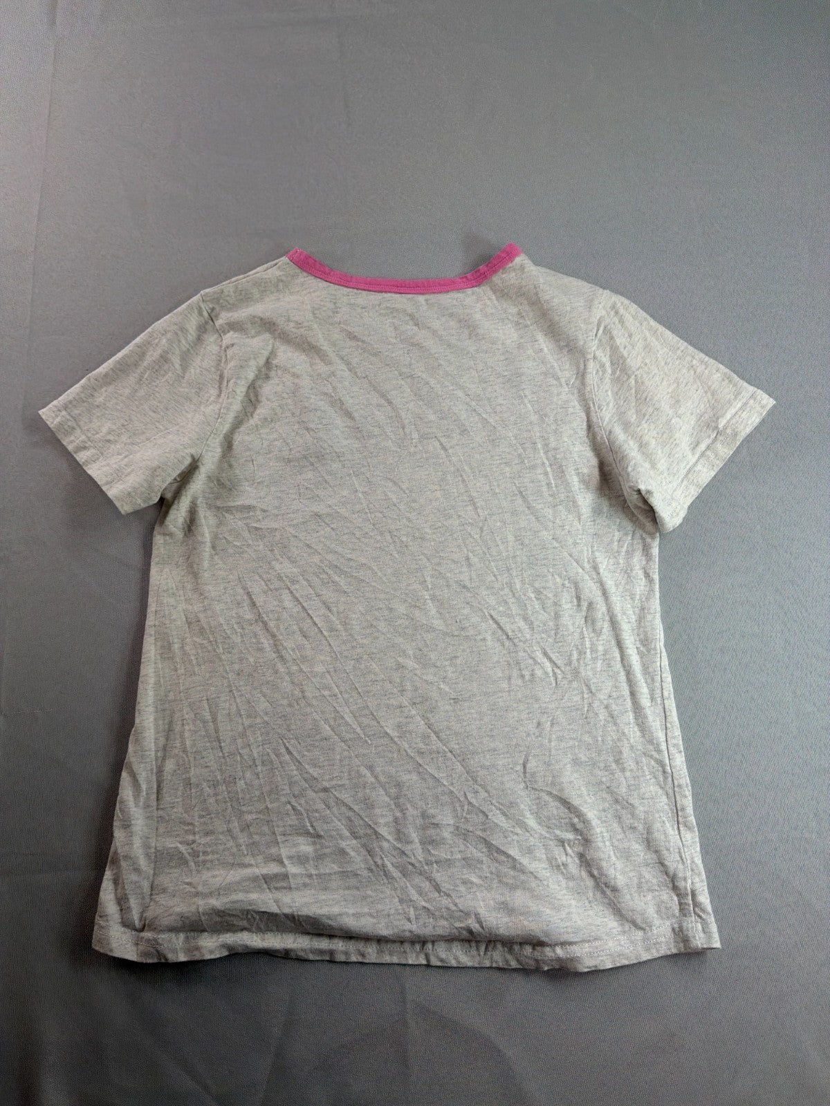 Girls Panda Graphic T Shirt Cychelry Size 14 Pink Trim Cotton Short Sleeve NWT