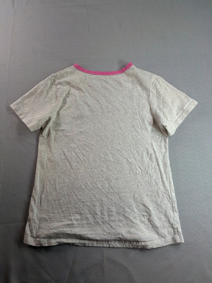 Girls Panda Graphic T Shirt Cychelry Size 14 Pink Trim Cotton Short Sleeve NWT