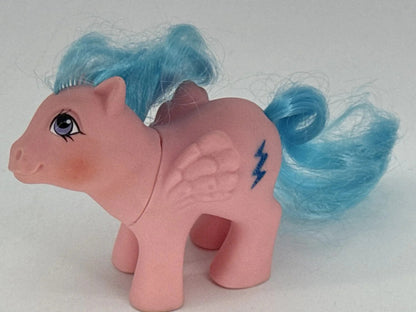 Firefly My Little Pony G1 Pegasus Pink Blue 1983 Hasbro Lightning Bolt MLP White
