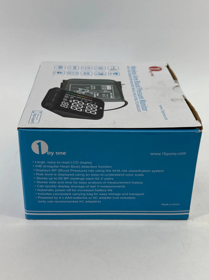 1byone Wireless Arm Blood Pressure Monitor Cuff App Support TMB-1585-BS Apparel