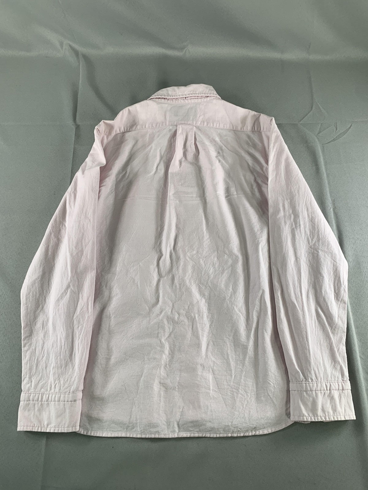 BR Shirt Mens Small Pink Long Sleeve Button Down Standard Fit Solid Casual Red