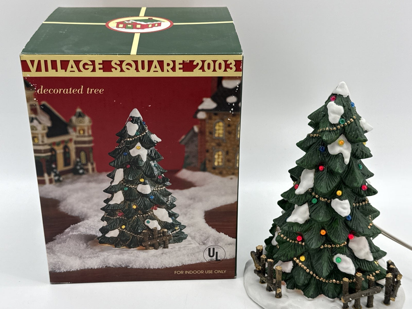 Mervyn's Lighted Christmas Decorated Tree Indoor Figurine