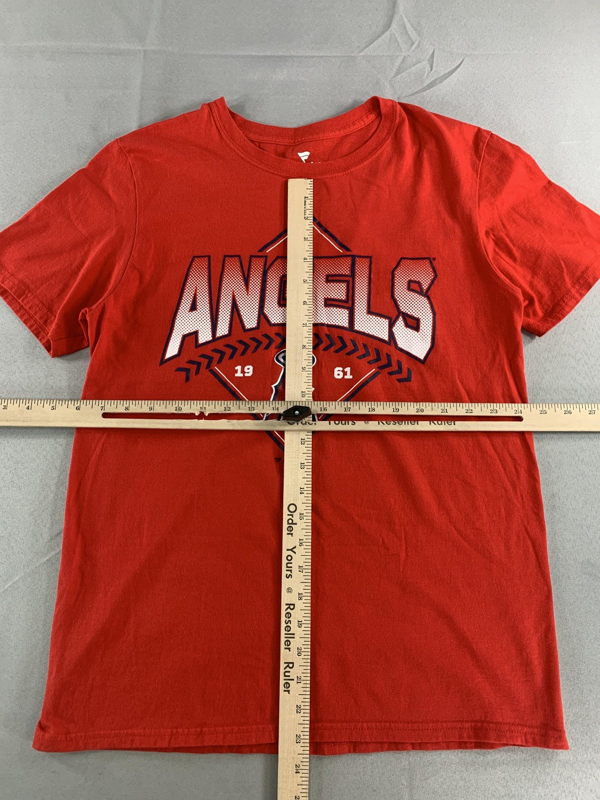 Los Angeles Angels Shirt Mens Medium Red MLB Baseball Fanatics 1961 Team Tee