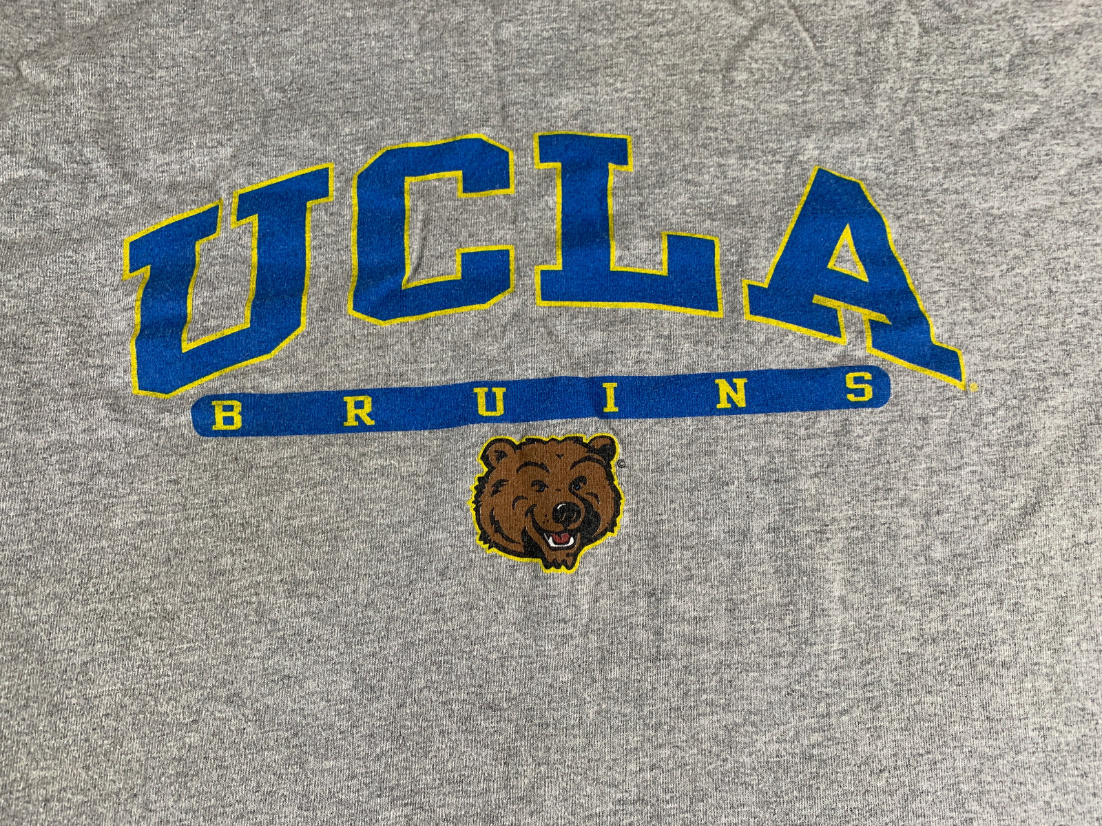 AS Sports UCLA Bruins Gray T-Shirt Mens L NCAA College Mascot Graphic Tee Vintag