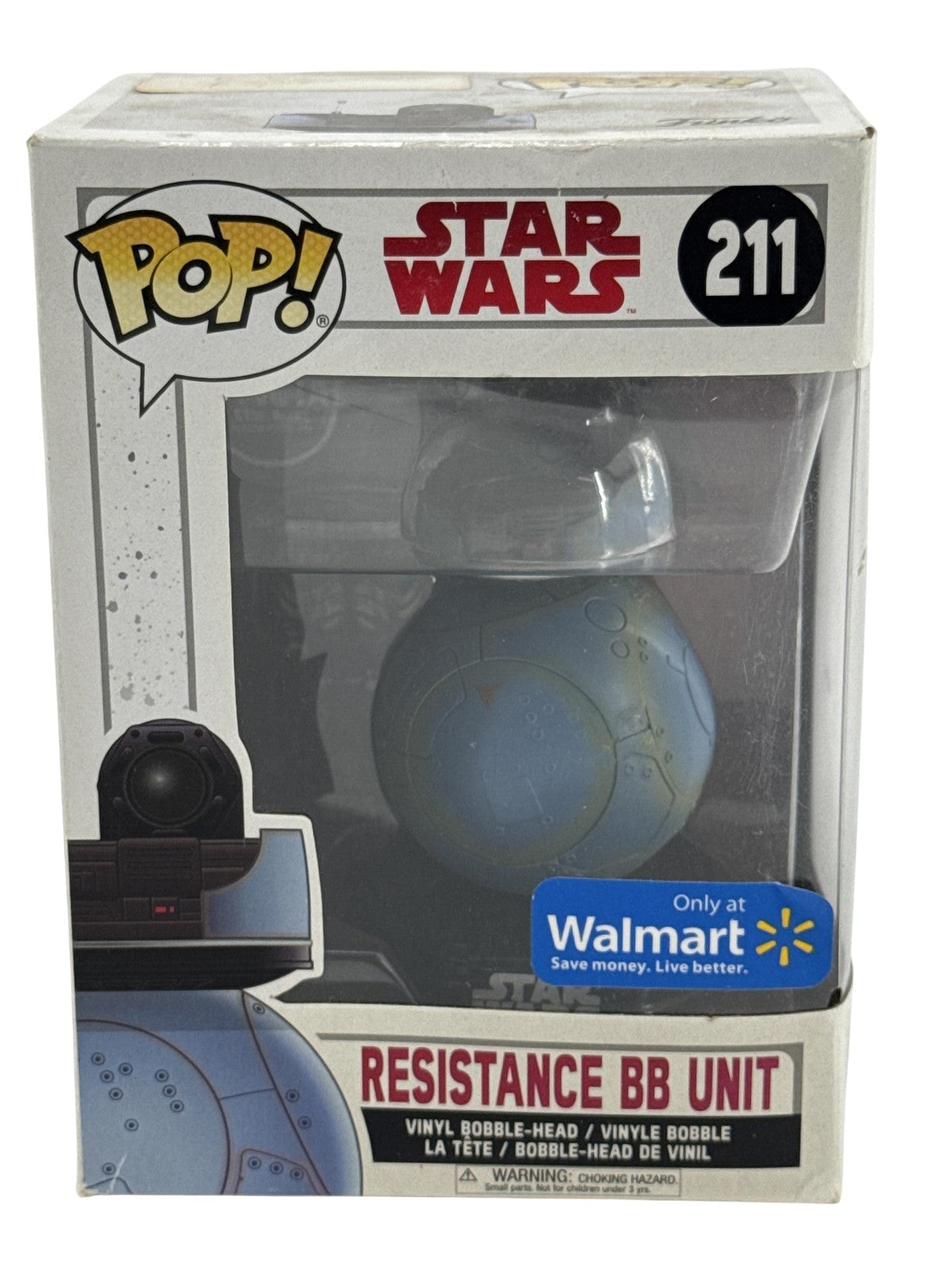 Funko Pop Star Wars Resistance BB Unit 211 Figure Walmart Exclusive Blue Vinyl