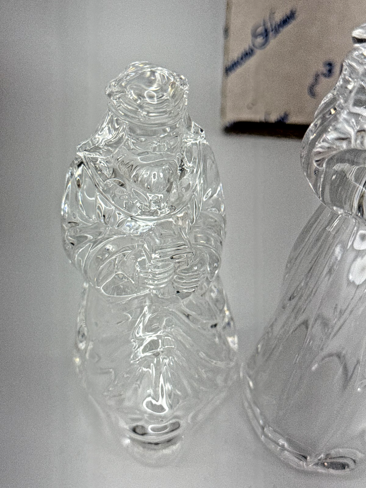 Princess House Crystal Nativity Set 3 Pc Lead Crystal Germany Mary Kings Apparel