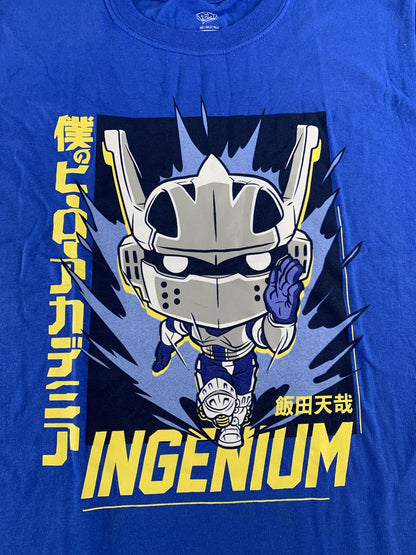 My Hero Academia Ingenium Shirt Mens Medium Blue Funko Pop Tees Anime Graphic