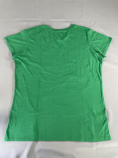 Way to Celebrate Shirt Womens XL Green St Patrick's Day Shamrocks Blessings Tee