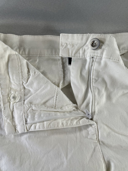 Karen Scott Pants Womens 12 Petite Stretch Capri Cropped Button Casual Summer