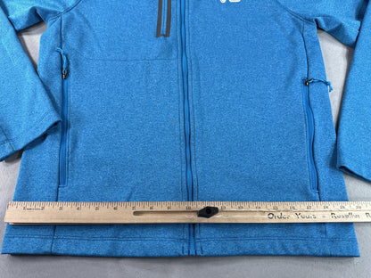 North Face Full Zip Hooded Jacket M Mens M/M Blue Polyester Blend Long Sleeve