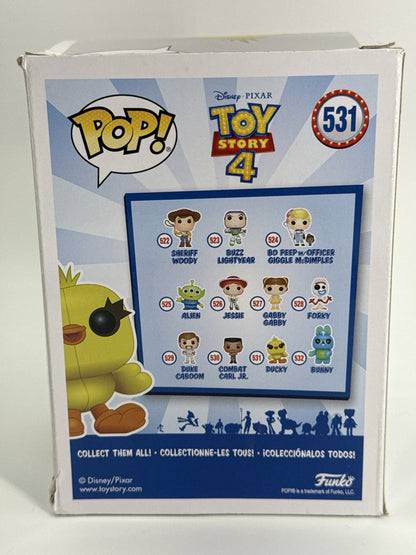 Funko Pop Ducky 531 Toy Story 4 Disney Pixar Vinyl Figure Displayed w/ Box Red