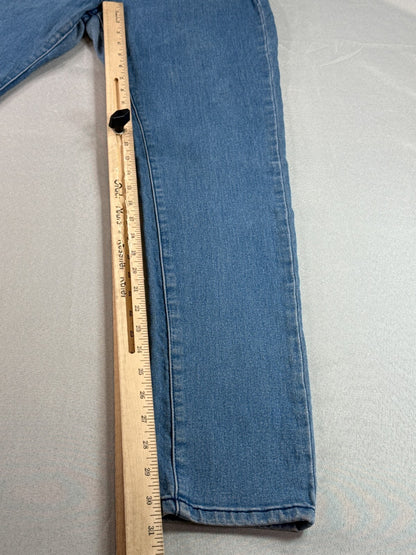 T&Y Girls Skinny Jeans 11/12 Light Wash Stretch Denim Jegging Youth Blue