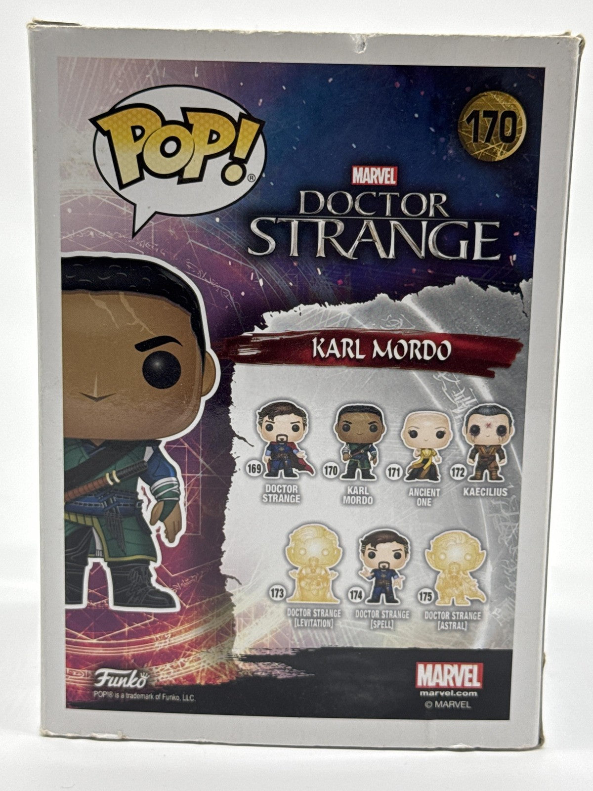 Funko Pop Marvel Doctor Strange Karl Mordo #170 Vinyl Bobblehead Green Figure