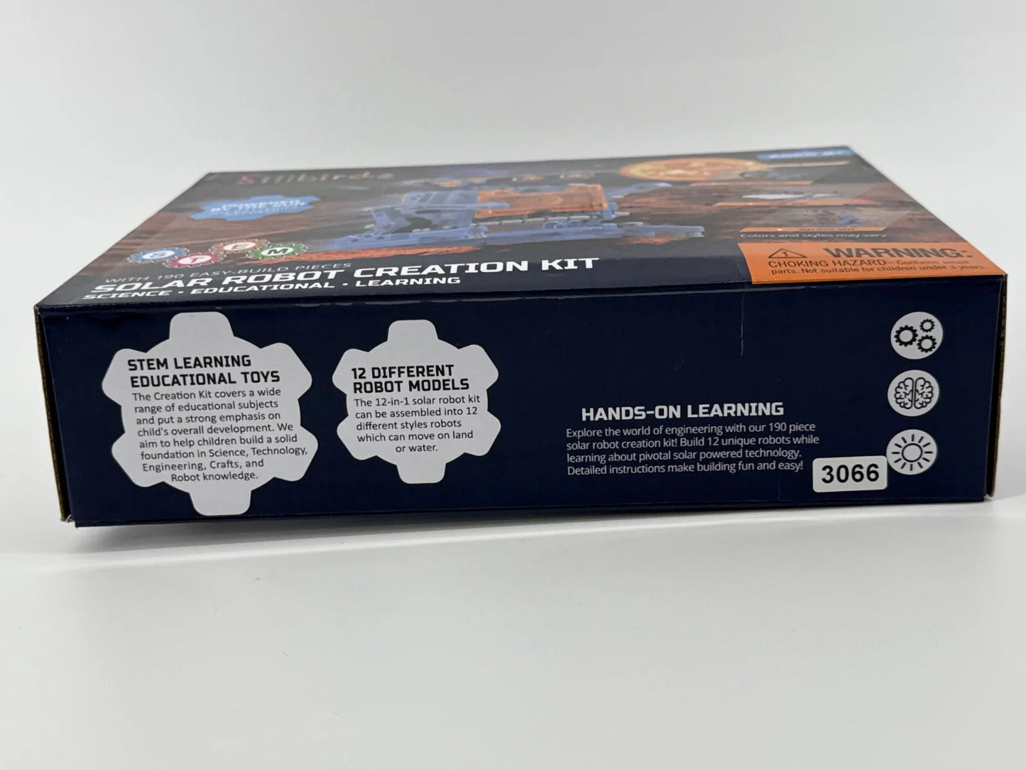 Sillbird Solar Robot Kit 12-in-1 STEM Building Toy 190 Pieces Ages 8+ Sealed New