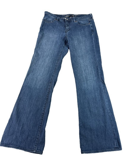NY&C Bootcut Jeans Womens 8 Blue Classic Rise Stretch Denim Flare Leg Pants