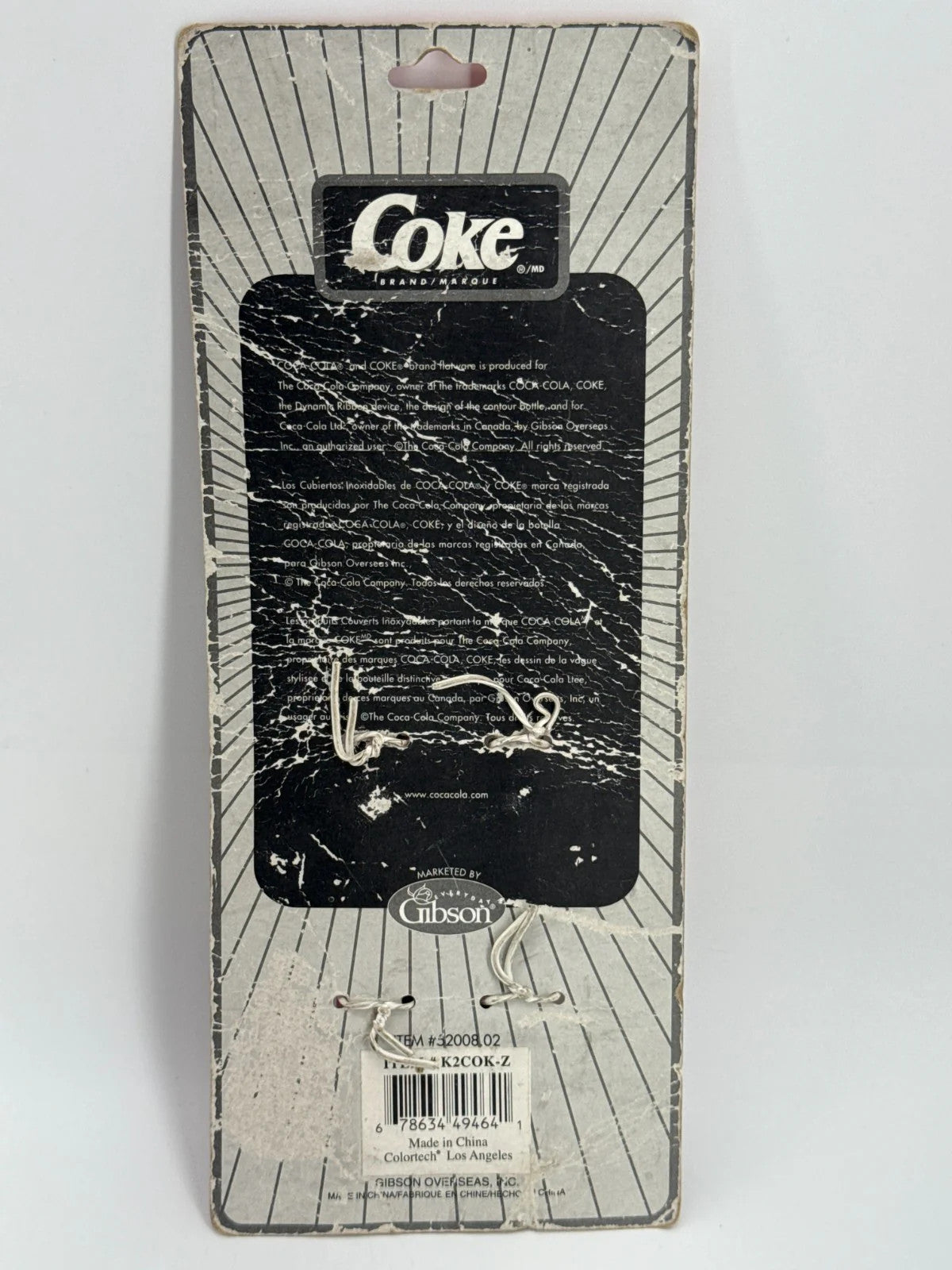 Coca-Cola Bottle Handle Spreaders Knives Set 2 Gibson Red Plastic Vintage NOS