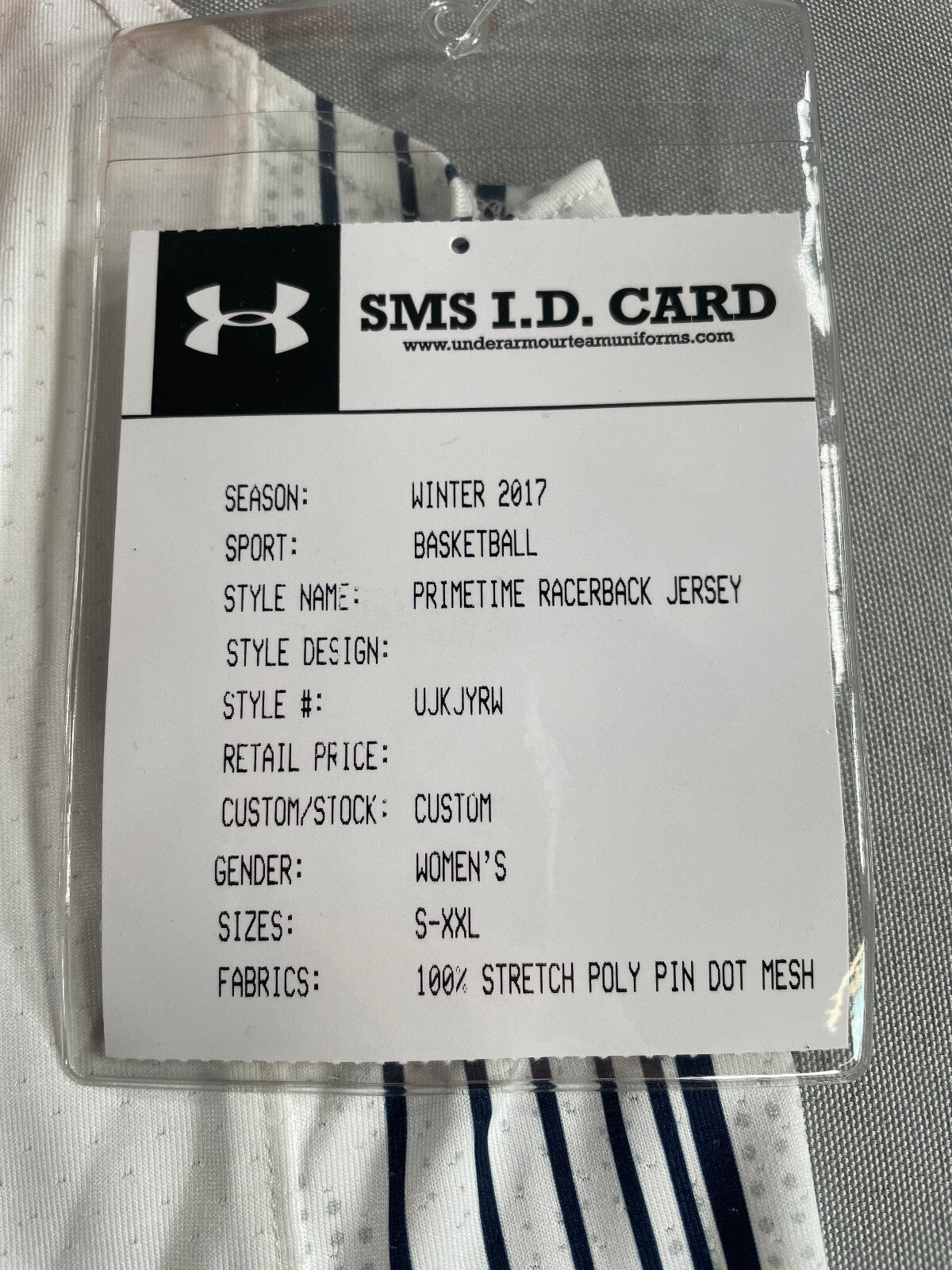 Under Armour Cal 12 Basketball Jersey SM White Racerback Sleeveless NWT Apparel