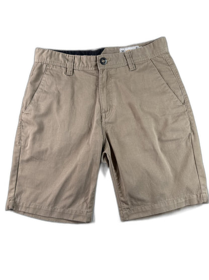 Men's Khaki Shorts 30 Cotton Blend Wear Classic Fit