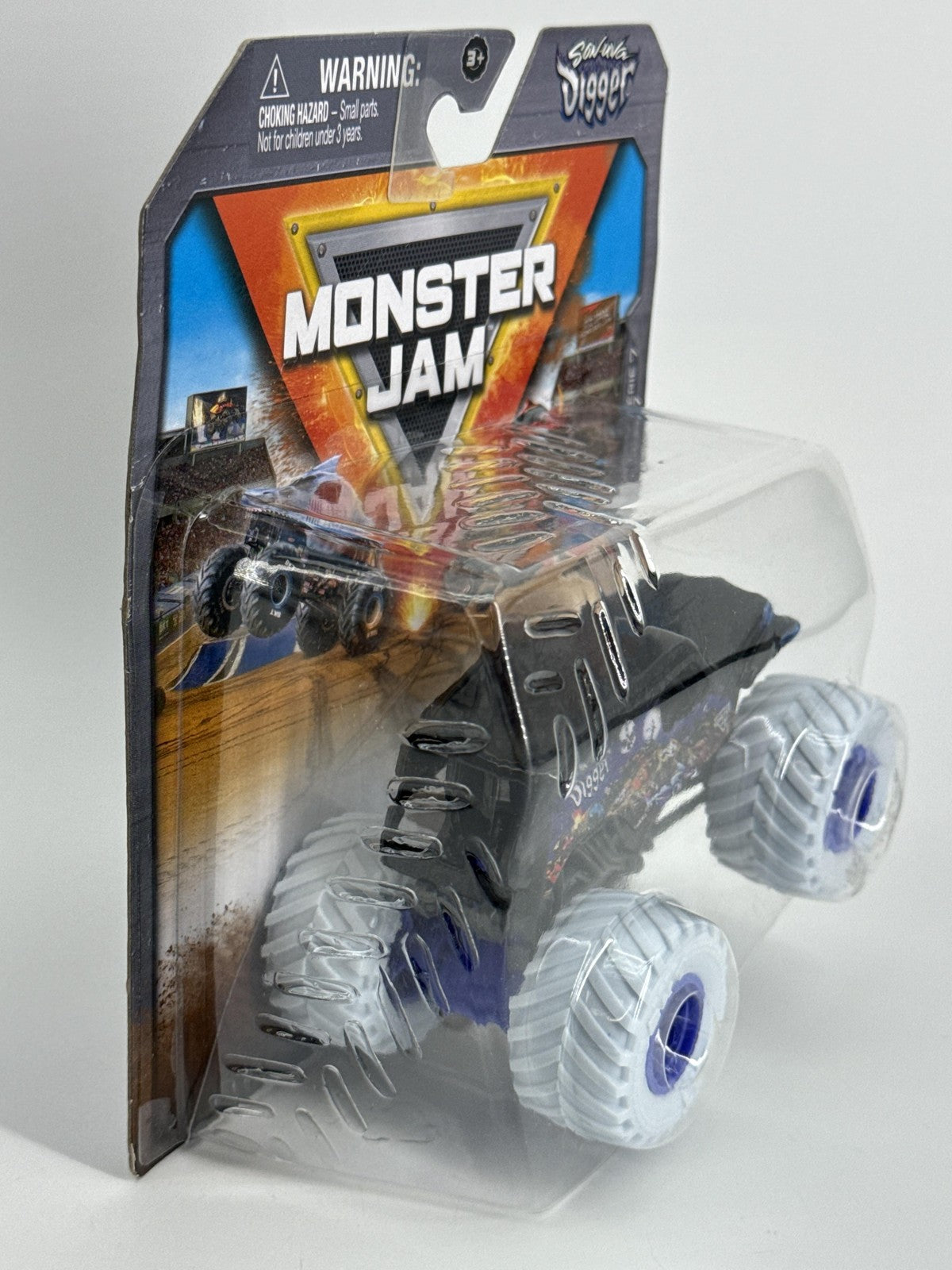 Monster Jam Son-Uva Digger 1:64 Truck Series 7 Purple Diecast Spin Master Black