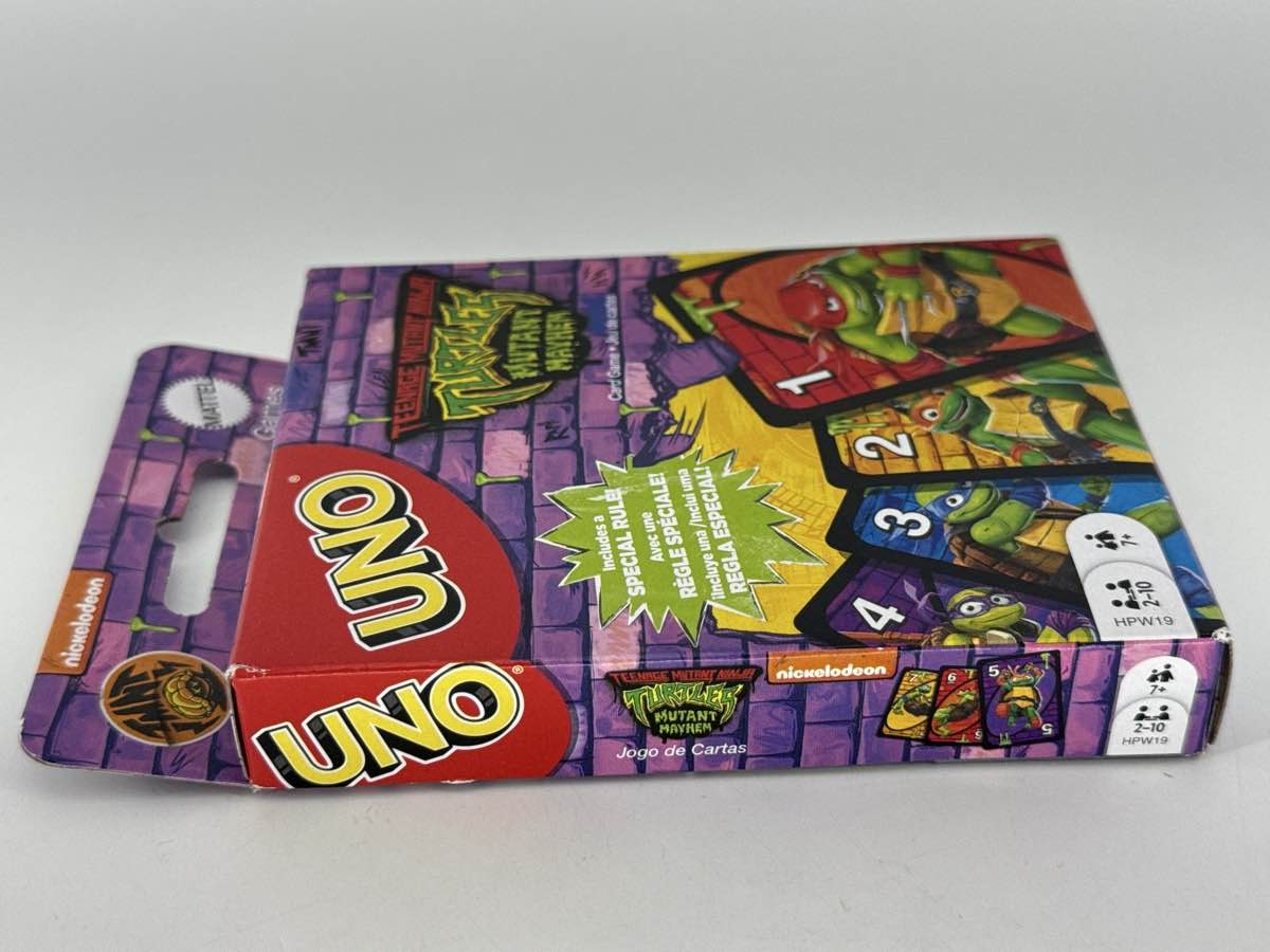 UNO Card Game TMNT Mutant Mayhem 2023 Nickelodeon Special Rule Deck New Sealed