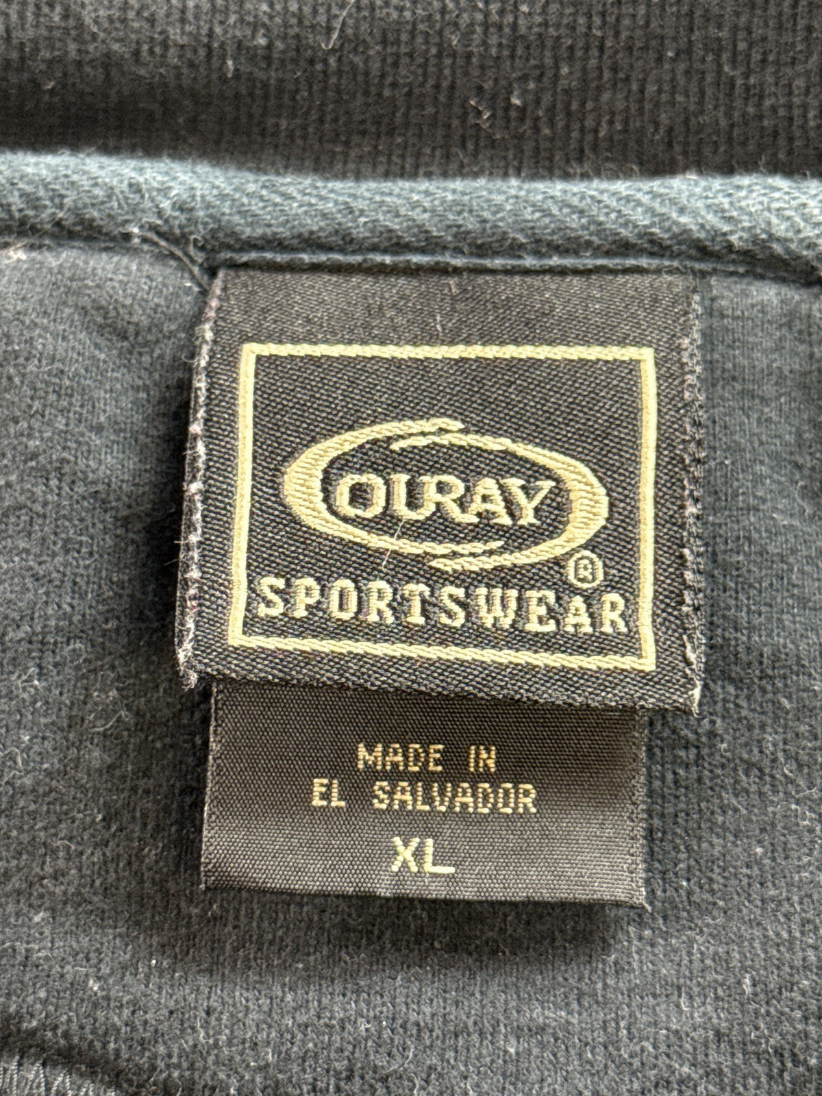 Ouray Sportswear California Kirkwood Sweatshirt XL Black Cotton Pullover Men