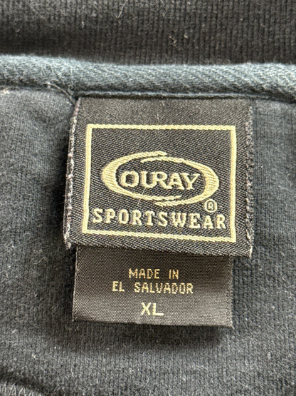 Ouray Sportswear California Kirkwood Sweatshirt XL Black Cotton Pullover Men