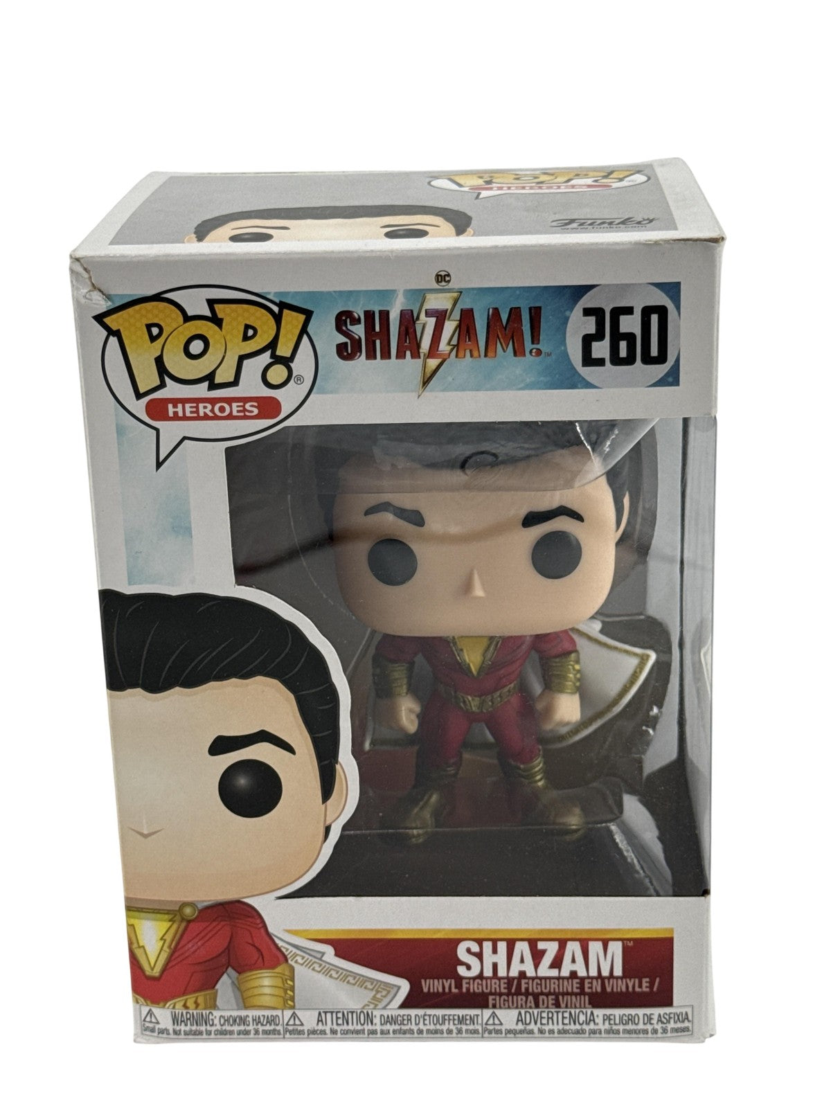 Funko Pop Heroes Shazam! #260 Vinyl Figure DC Comics Movie 3257 Red Suit Common