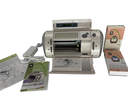 Cricut Personal Electronic Cutter Machine w George Shapes Stamped Cartridges